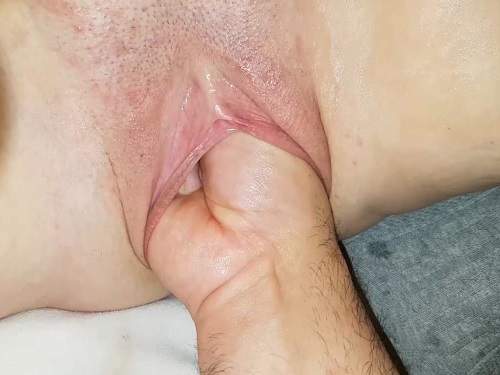 Rare amateur POV fisting sex with old wife - amateur, pov fisting