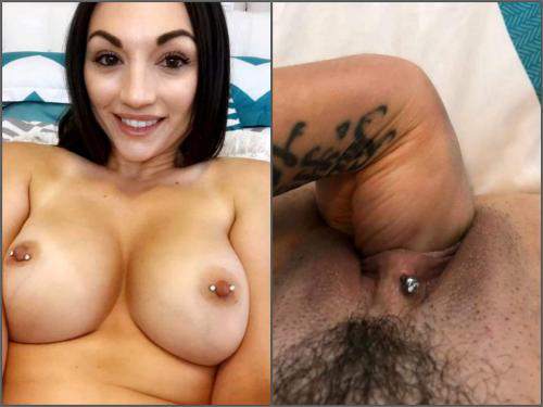 Webcam busty brunette with hairy pussy solo vaginal fisting â€“ piercing  nipples, amateur fisting download free fisting at our extreme porn hub