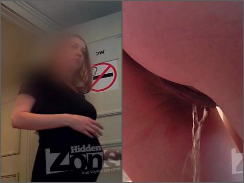 Russian pregnant girl voyeur peeing porn - spy cam, voyeur toilet