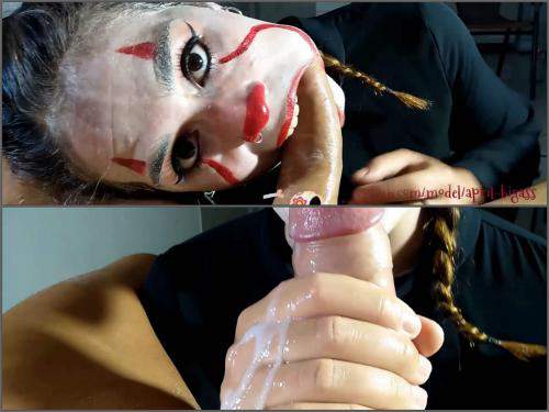 500px x 375px - IT clown April Bigass exciting POV blowjob special for Halloween â€“ blowjob, pov  porn download free fisting at our extreme porn hub