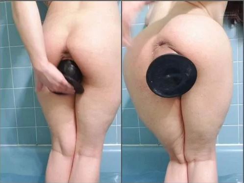 Bathroom fetish porn and BBC dildo play with VixenxMoon - colossal dildo, webcam